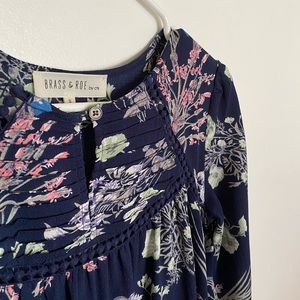 Boutique Blue Floral Dress